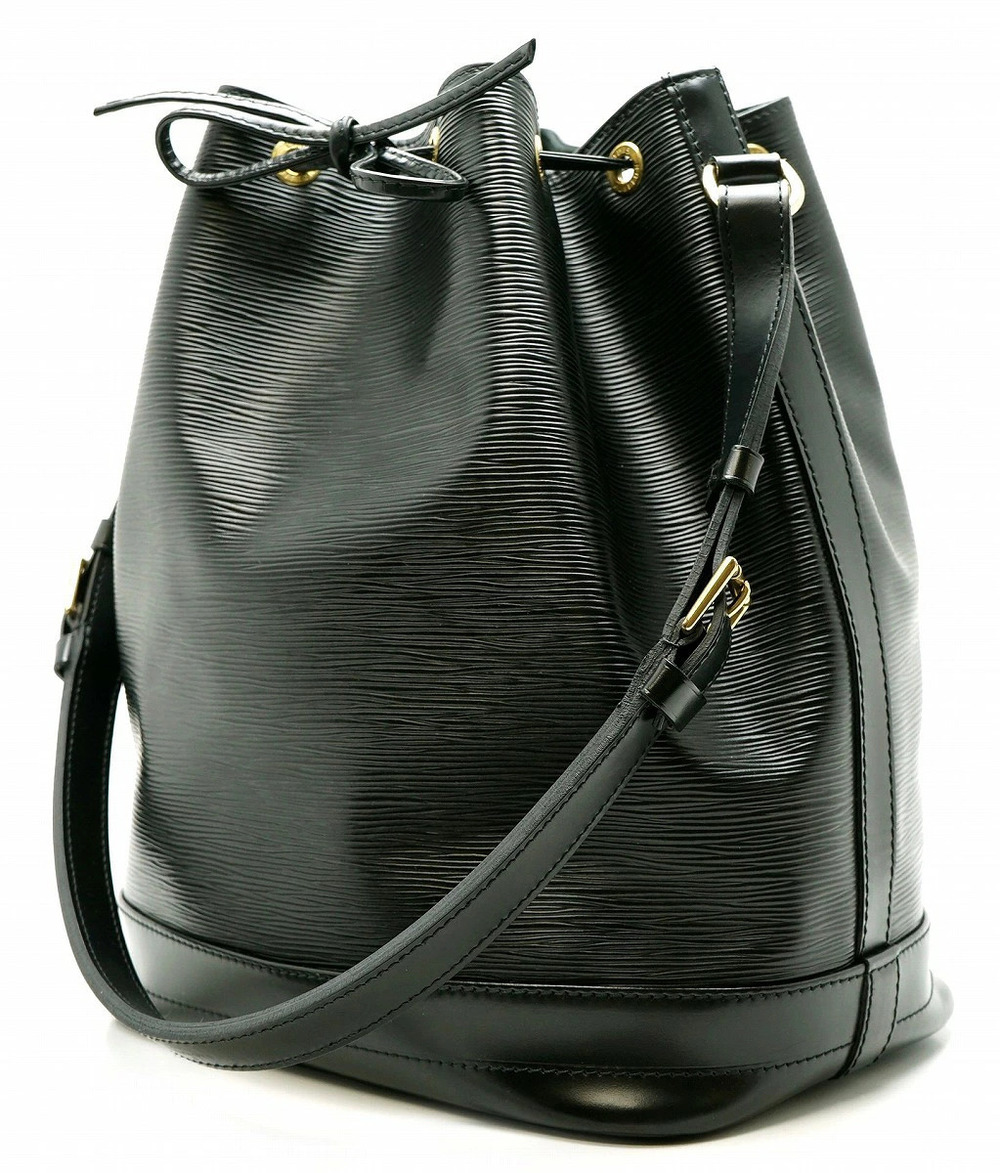 Louis Vuitton Black Epi Noe Hobo Bag Shoulder Noir Black